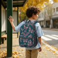 thumbnail image 6 of Butterfly and Purple Teal Pattern 17" School Backpacks for Teens,Waterproof Oxford Fabric,S-Shape Padded Straps for School,Travel,Hiking,Camping, 6 of 6