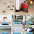 thumbnail image 7 of UHIAGREE 2 Rolls Under Door Draft Stopper,39" Rubber Adhesive Weather Stripping Door Seal(Brown), 7 of 7