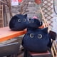 thumbnail image 4 of Muñeco de gato de 10/30 cm, pequeño colgante, cojín de almohada, muñeco de peluche de gato negro para niña, regalo, juguetes de peluche, 4 of 5
