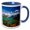 Blue/White, variant on 3drose, Magallanes Region, Chile, Lago Pehoe Landscape, Torres Del Paine Np, 11oz Magic Transforming Mug