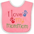 thumbnail image 3 of Inktastic I Love My Mommom Boys or Girls Baby Bib, 3 of 4