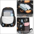 thumbnail image 4 of Sun and Moon Gothic Pattern 17" School Backpacks for Teens,Waterproof Oxford Fabric,S-Shape Padded Straps for School,Travel,Hiking,Camping, 4 of 6