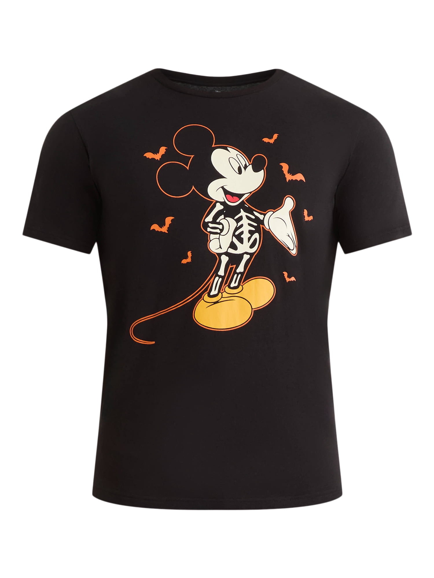 Mickey Mouse Men's and Big Men's Halloween Graphic Tee with Short Sleeves, Sizes XS-3XL
