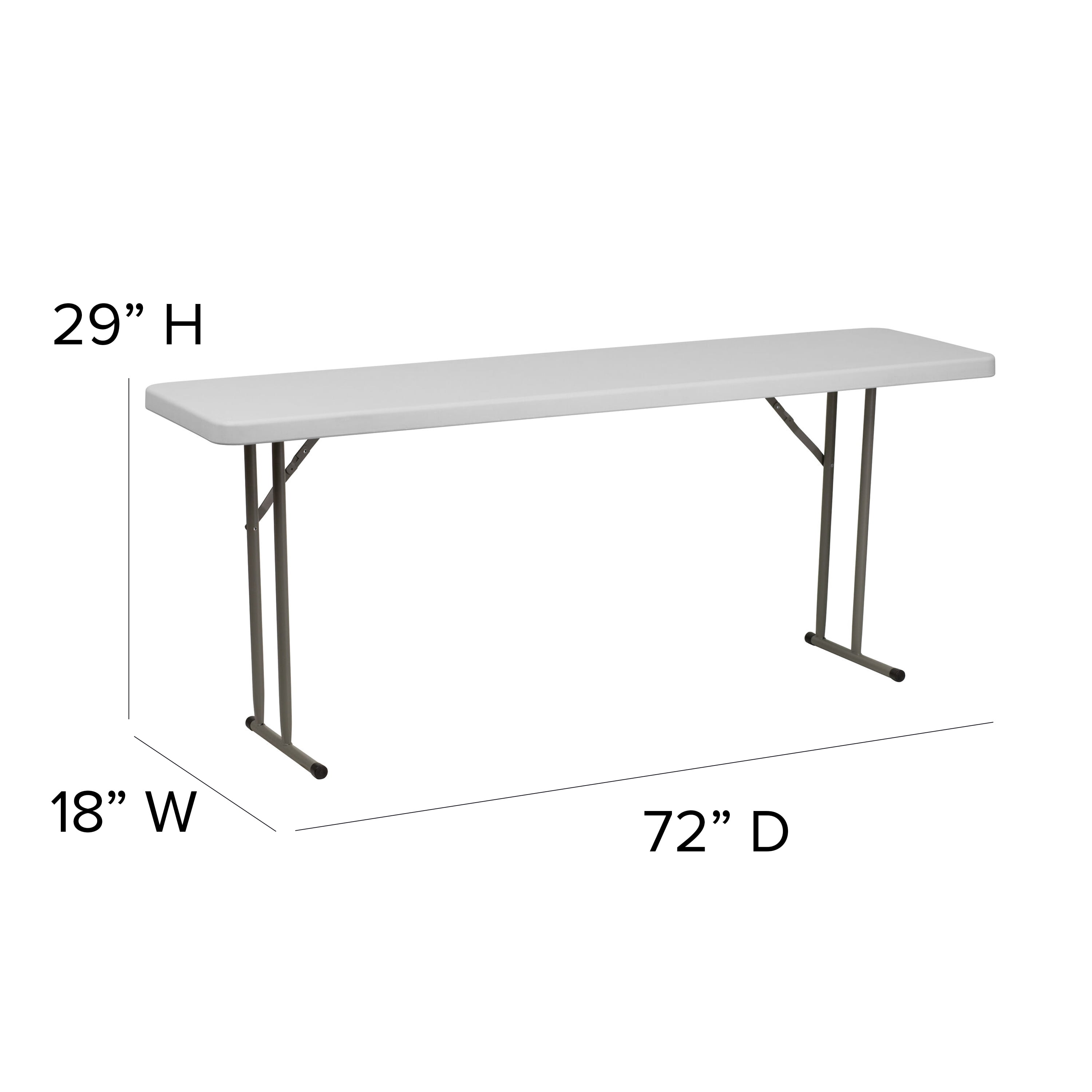 Details about / Flash Furniture Granite White Plastic Folding Training Table Available in 2 Size
