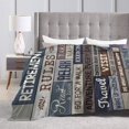 thumbnail image 4 of LHSHID Happy Retirement Throw Blanket Soft Fuzzy Fleece Blanket For Couch Bed Living Room Decoration 40x50in, 4 of 6