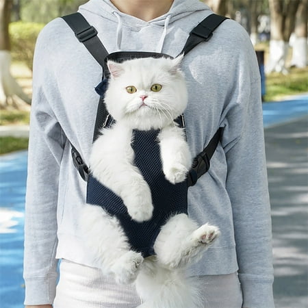 Clearance Kbndieu Dog Sling Carriers for Small Dogs  Front Facing Hands Free Pet Cat Carriers  Breathable Portable Crossbody Pet Sling Shoulder Travel Bag for Cats Puppy (Black  XL)