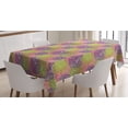 thumbnail image 1 of Garden Art Tablecloth, Colorful Petals of Chrysanthemum Ornamental Arrangement Vintage Fall Season, Rectangular Table Cover for Dining Room Kitchen, 60 X 84 Inches, Multicolor, by Ambesonne, 1 of 3