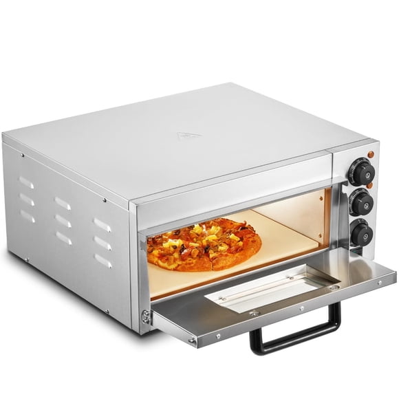 Horno de Pizza Eléctrico VEVOR 16 Pulgadas 1700 W con Temperatura Ajustable y Temporizador de 0 a 60
