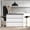 White + Particle Board + Modern, variant on 47" Modern Kitchen Island with Open Shelves, Storage Cabinet & Spacious Countertop, White