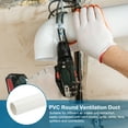 thumbnail image 6 of Uxcell 2" Inch Round Ventilation Duct, 8" Inch Long Plastic Pipe Replacement Supply Heating Cooling Ventilation AC System,, 6 of 6
