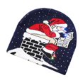 thumbnail image 2 of Ganfancp Europea y Americana Popular Fiesta de Navidad Moda Personalidad Tendencia Cálido y Frío a Prueba de Navidad Gorro de Punto con Luces Rebajas Flash Deals 1X Sombrero, 2 of 6