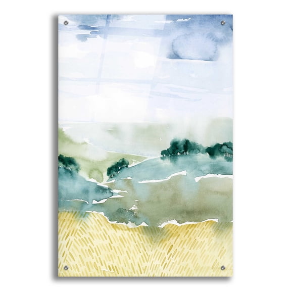 Epic Art 'Mountain Vale II' by Grace Popp, Acrylic Wall Glass, 24"x36"