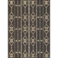 thumbnail image 2 of NULOOM Tribal Striped Indoor/Outdoor Area Rug, Charcoal, 4' x 6', Stain Resistant, 2 of 2