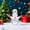 D, variant on Christmas Tall Crystal Snowman - Festive Holiday Home Decor, Indoor Outdoor Tabletop Accent, Ideal for Christmas Party & Seasonal Decorations, D