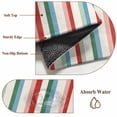thumbnail image 6 of Red Green Blue Striped Area Rugs 4'x6', Washable Small Throw Rugs for Office Bathroom, Modern Farmhouse Stripes Indoor Outdoor Rug Non-Slip Low Pile Carpet Runner Reversible Floor Mats, 6 of 8