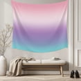 thumbnail image 5 of Pink Purple Teal Ombre Cream Tapestry for Bedroom Wall Hanging Tapestry, Modern Abstract Art Aesthetics Ceiling Backdrop Tapestries Poster Blanket Wall Decor for Teens Room Living Room Dorm 59" x 79", 5 of 8