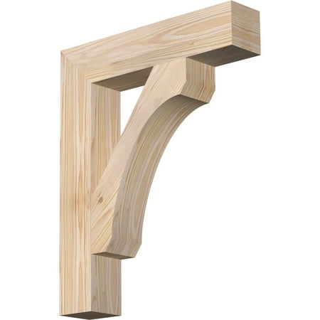 

Ekena Millwork 3 1/2 W x 18 D x 22 H Legacy Block Smooth Bracket Douglas Fir