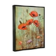 thumbnail image 3 of Stupell Industries Rustic Red Poppies Botanical & Floral Painting Black Floater Framed Canvas Art Print Wall Art, 25 x 31, 3 of 10