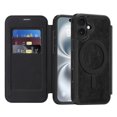 thumbnail image 2 of for iPhone 16 Wallet Case, Compatible with MagSafe, Support Wireless Charging, Slim Fit Premium PU Leather Flip Folio Cover with Card Slots Case Wallet for iPhone 16 - Black, 2 of 9