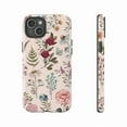 thumbnail image 3 of Vintage Botanical Floral Phone Case Wildflower Garden Design on Soft Pink | Nature Lover Gift | Compatible with iPhone 16 15 14 13 12 11 Pro Max, 3 of 6