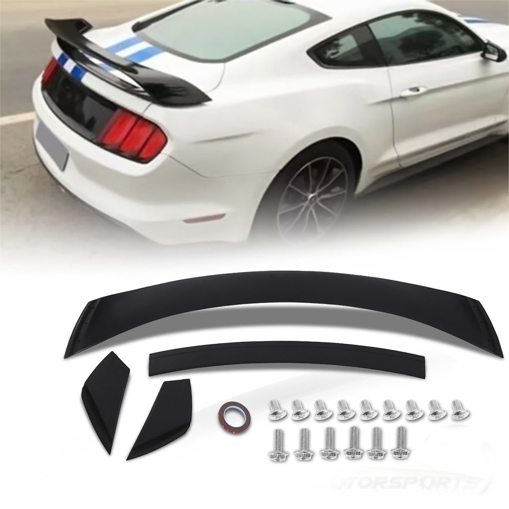 For 2015-2017 Ford Mustang GT S550 GT350 Style ABS Matt Black Trunk Spoiler Wing 