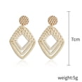 thumbnail image 4 of 5 pares de aretes largos con borlas, aretes colgantes bohemios hechos a mano para mujeres y niñas, aretes llamativos con cuentas hechos a mano, 4 of 5