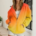 thumbnail image 2 of CAIXIA Tie Dye Oversized Hoodies for Women Zip Up Cozy Loose Fit Womens Tops Long Sleeve Women Sweatshirts Drawstring Fall Spring Track Jackets with Pocket Fall Clothes Womens Clothing, 2 of 5