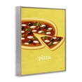 thumbnail image 3 of Stupell Industries Delicious Pizza on Yellow Food & Beverage Painting Gray Framed Art Print Wall Art, 24 x 30, 3 of 8