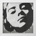 thumbnail image 2 of Stephen Chambers 12x12 White Modern Wood Framed Wall Art Titled - Billie Elish Stencil Graffiti, 2 of 6