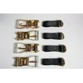 thumbnail image 4 of Black 12pc Lasso Wheel Axle Strap Ratchet J Finger Hook Tire Tow Truck Tie Down, 4 of 11
