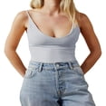 thumbnail image 1 of Women Spaghetti Strap Camisole Solid Color U-Neck Sleeveless Sling Tank Tops Basic Tops, 1 of 3