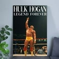 thumbnail image 3 of Vintage Poster - RIP Hulk Hogan Poster – Style 1980s Hulk Hogan and Cindy Lauper - Size 24x36 - Kiloa, 3 of 5