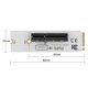 thumbnail image 5 of 10X NGFF M.2 A PCI-e 4X Tarjeta Vertical M2 Key M A PCIe X4 Adaptador con Indicador de Voltaje LED para ETH Mining, 5 of 6