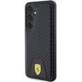 thumbnail image 2 of Ferrari Carbon Stitched Bottom Hard Case for Samsung Galaxy S24 6.2"  Black- FEHCS24SN3PUK, 2 of 6