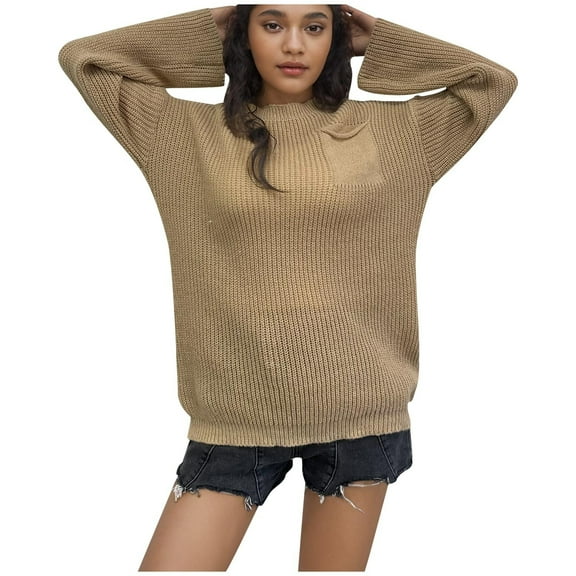 Winter Fashion Saving BeiFu Sweaters for Women Lightweight Long Sleeve Pullover Graphic Top Winter Clothing Womens Holiday Sweater Long Sleeve Shirts