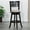 #1 Espresso, variant on Cfowner 30" Bar Height Slat Back Swivel Stool, Espresso Finish, Beige Fabric Seat