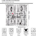 thumbnail image 3 of Rustic Food Kitchen Curtains Vintage Cooking Sign Kitchen Wall Decor Farmhouse Retro Vegetable Cafe Curtains Beige Brown Dining Room Window Drapes 2 Panels 42x84, 3 of 6