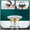 thumbnail image 3 of Shisuyan Bouchon de Lavabo Abs Argent 2 Pcs pour Salle de Bain, 3 of 9