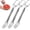 3 Pcs, variant on 2-in-1 Watermelon Fork Slicer Cutter, 2024 Upgraded Dual Head Stainless Steel Fruit Cutter, Watermelon Cutter Slicer Tool, Summer Fruit Forks Slicer Knife for Home Kitchen Gadgets (5 Pcs)