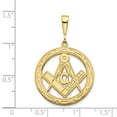 thumbnail image 3 of 10k Yellow Gold Solid Masonic Symbol Charm, 3 of 4