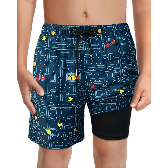 Bañador LUCOWEE Fruit-Maze para niños con calzoncillo bóxer 18-20