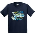 thumbnail image 3 of Inktastic Hooked on Jesus Christian Youth T-Shirt, 3 of 5