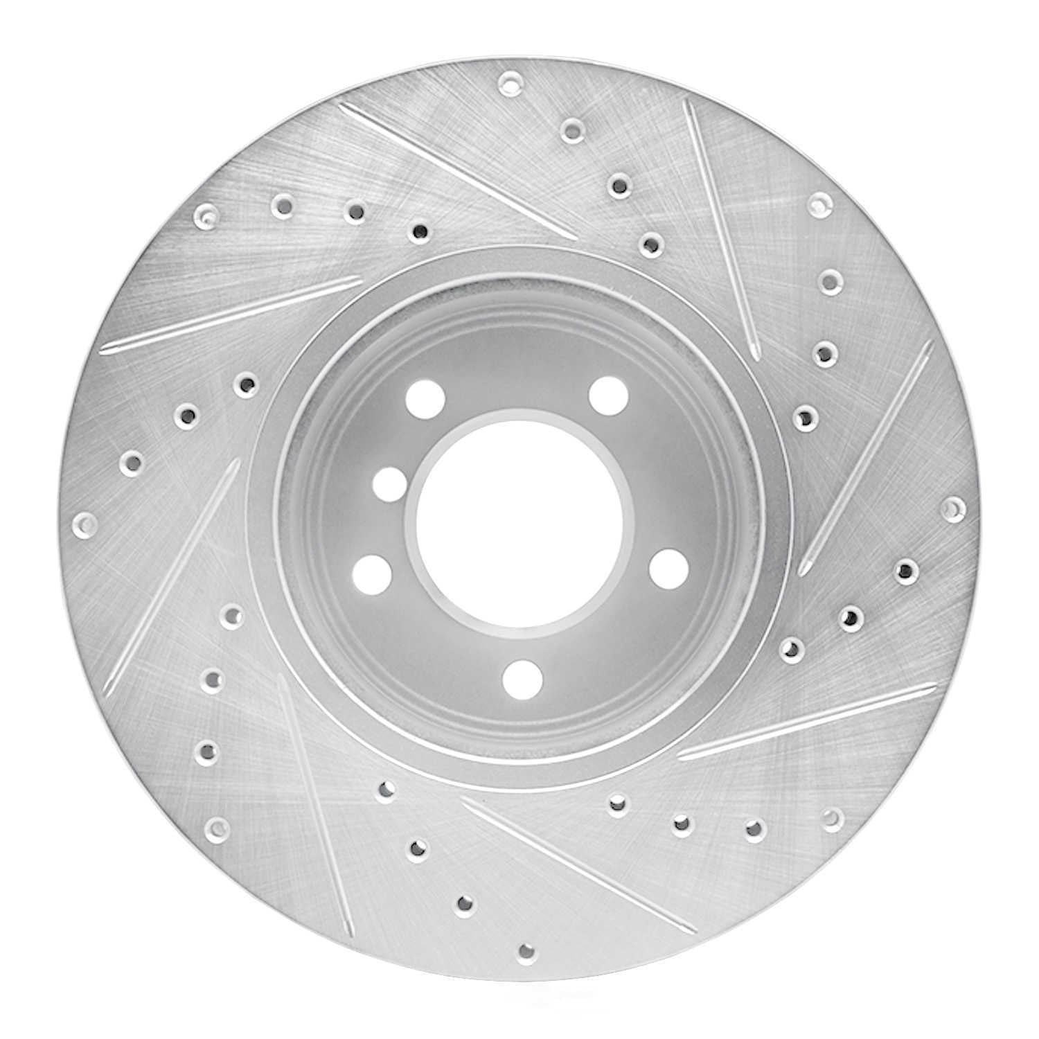 Dynamic Friction Company 631-31062L DFC Brake Rotor - Drilled And Slotted - Silver