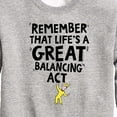 thumbnail image 3 of Dr. Seuss - Life Great Balancing Act - Toddler And Youth Crewneck Fleece Sweatshirt, 3 of 6