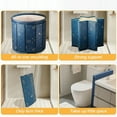 thumbnail image 6 of HDUTNGISN 27"Planet Blue Foldable Bathtub,Portable for Adults,Ideal for Camping & Home Use, 6 of 8