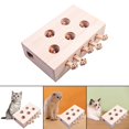 thumbnail image 3 of VONKY Cat Tease Punch Funny Interactive Toys Wood Whack Mouse Puzzle Box doll, 3 of 8