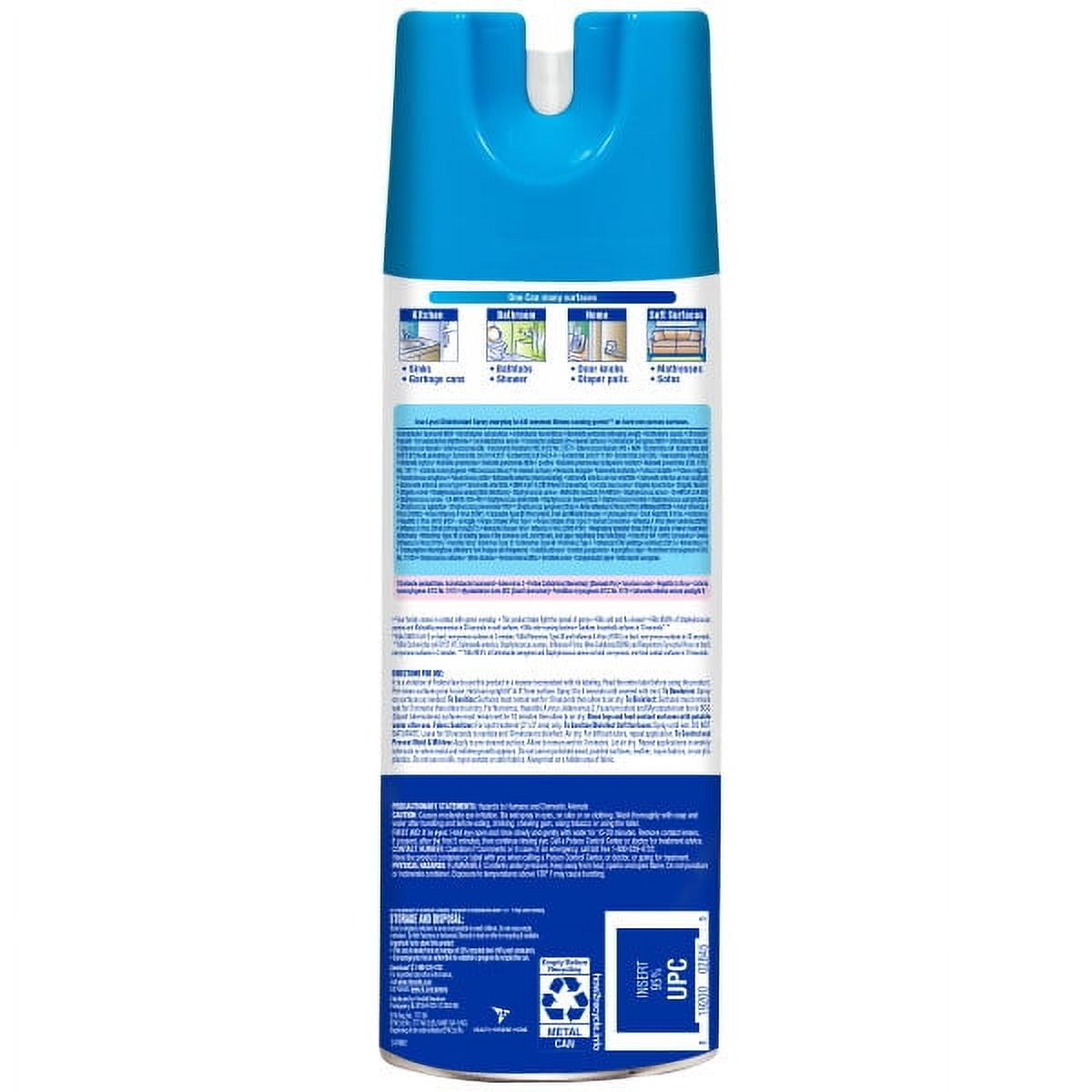 (6 pack) Lysol, Disinfectant Spray, Spring Waterfall, 19 oz, Eliminates Odors, Liquid, Packaging May Vary