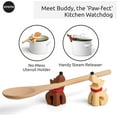 thumbnail image 3 of czcpp-Buddy Spoon Holder - Cooking Spoon Rest for Counter - Spatula, Ladle Holder, Utensil Holder - Heat Resistant & Dishwasher Safe Utensil Rest for Stove Top (Best Buddies), 3 of 4