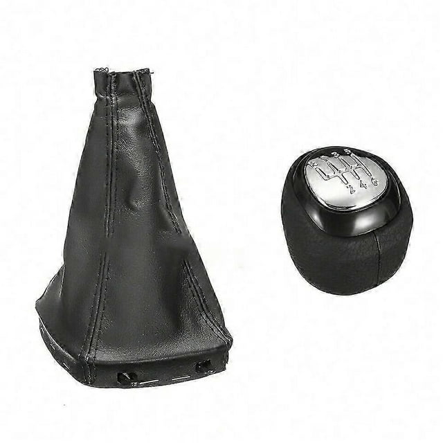 6 Speed Gear Shift Knob Leather Gaiter Boot Cover Case Lever Shifter for SAAB 93 9-3 2003-2012