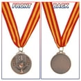 thumbnail image 4 of Unique Bargains 2 Inch Olympic Style Bronze Award Medals 3rd Prize with Neck Ribbon, 12 Pieces, 4 of 6